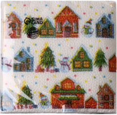 Набор салфеток «С Новым годом. Домики» - Фото 1