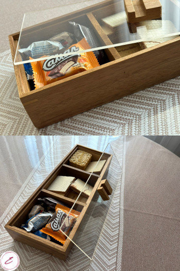 Менажница деревянная с крышкой