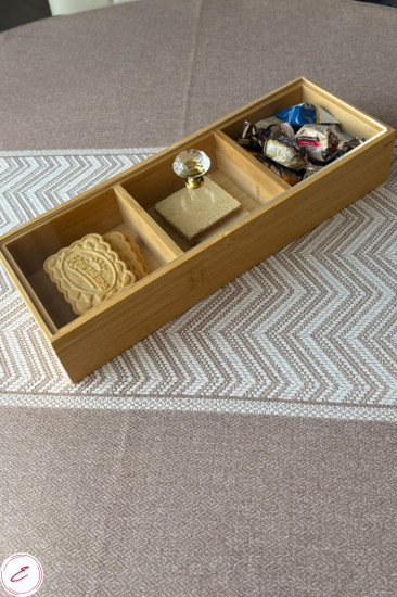 Менажница из бамбука с крышкой