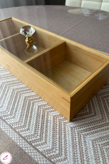 Менажница из бамбука с крышкой