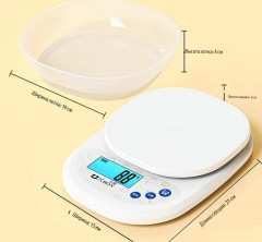 Электронные кухонные весы с чашей - Фото 1