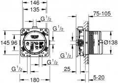Монтажная часть смесителя скрытая «SmartBox» - Фото 1