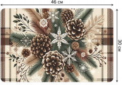 Набор салфеток сервировочных «Шишки в иголках» - Фото 1