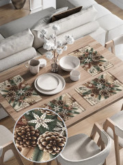 Набор салфеток сервировочных «Шишки в иголках» - Фото 2