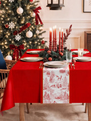 Комплект из скатерти и дорожки на стол «Christmas forest» - Фото 1