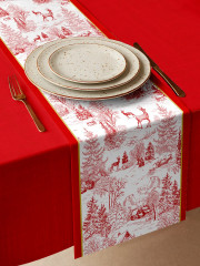 Комплект из скатерти и дорожки на стол «Christmas forest» - Фото 7