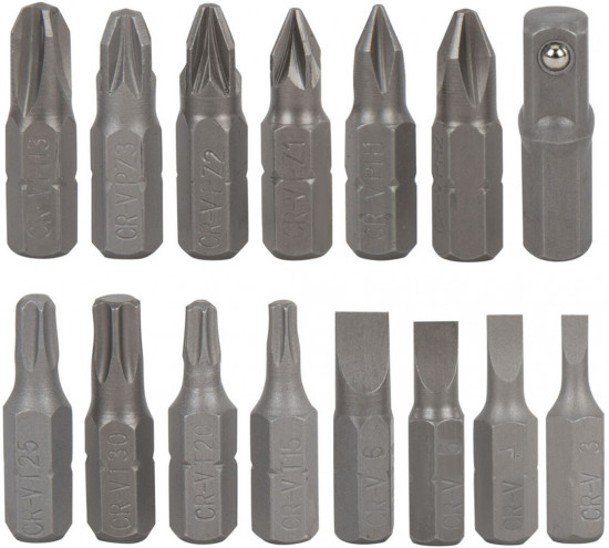 Набор бит и торцевых головок с трещоткой