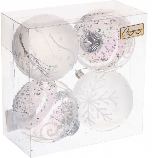 Набор шаров «Морозная вуаль»