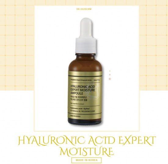 Сыворотка для лица увлажняющая с гиалуроновой кислотой «Hyaluronic Acid Expert Moisturizing Ampoule»