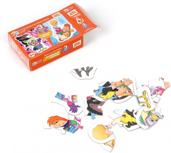 Игра-головоломка с фигурными деталями «Союзмультфильм.Любимые герои»