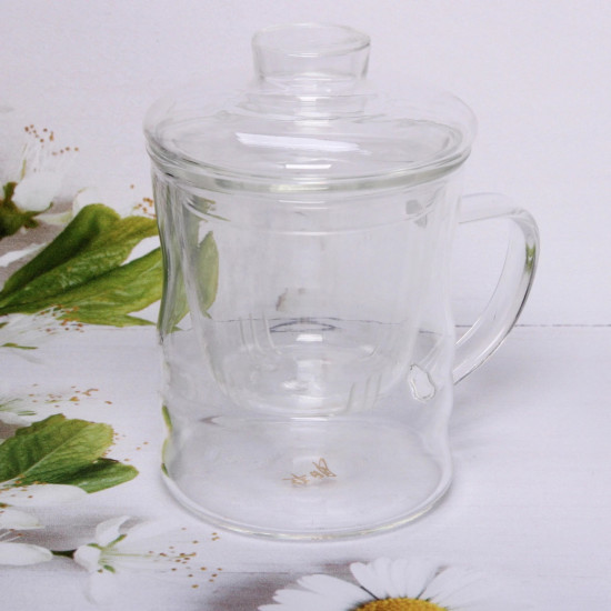 Кружка заварочная со стеклянным ситом «Хай-Тек»