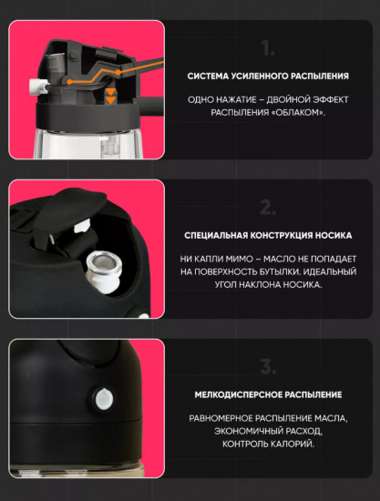 Дозатор для масла с распылителем