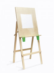 Мольберт для рисования напольный с дополнительной полкой и стаканами «Хлопушка» - Фото 1