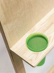 Мольберт для рисования напольный с дополнительной полкой и стаканами «Хлопушка» - Фото 4