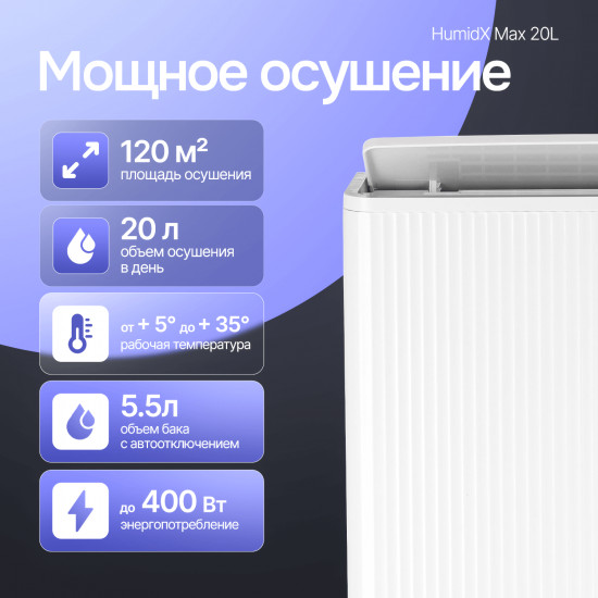 Осушитель воздуха ТЕХСОЛ HumidX Max