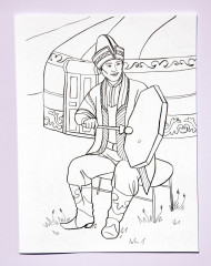 Раскраска «Музыкалық аспаптары. Музыкальные инструменты» - Фото 1