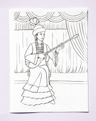 Раскраска «Музыкалық аспаптары. Музыкальные инструменты» - Фото 5