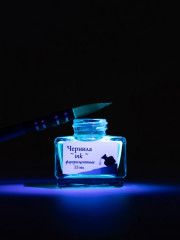 Чернила для рисования и каллиграфии, флуоресцентный прозрачный - Фото 10