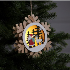 Игрушка ёлочная «Дед Мороз с подарками» - Фото 3