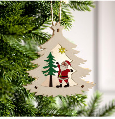 Игрушка ёлочная «Ёлочка с Дедом Морозом» - Фото 5