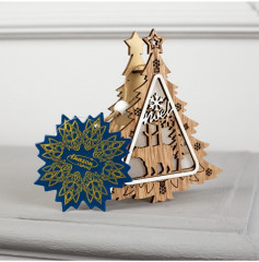 Игрушка ёлочная «Ёлочка с медведем» - Фото 7