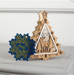 Игрушка ёлочная «Ёлочка с оленем» - Фото 7