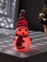 Игрушка ёлочная «Красный снеговичок» - Фото 4