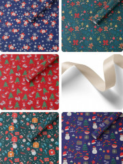 Набор бумаги упаковочной «Новогодний» - Фото 2