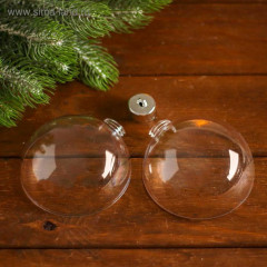 Заготовка для игрушки ёлочной «Шар со съемной пуцкой» - Фото 1