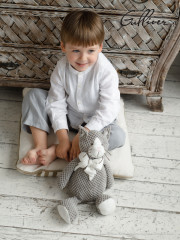 Игрушка мягкая «Котик Мурзик с бантом» - Фото 12