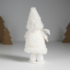 Кукла интерьерная текстильная «Малышка в барашковой шубке» - Фото 3