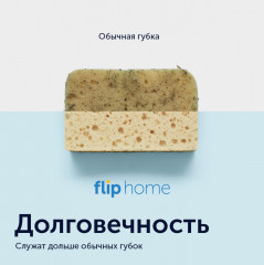 Набор губок для мытья посуды - Фото 4