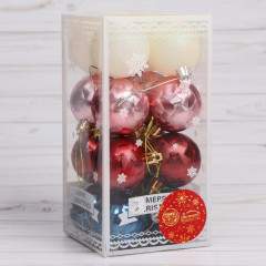 Набор шаров ёлочных «Астрид ассорти» - Фото 1