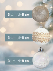 Набор шаров ёлочных «Орсон» - Фото 1