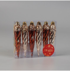 Набор игрушек ёлочных «Сосулька верхушка блеск» - Фото 3