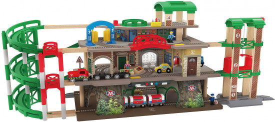 Большой игровой набор «Многоуровневая железная дорога»