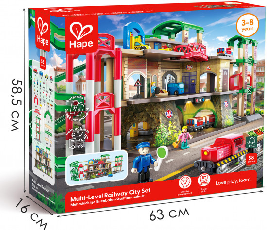 Большой игровой набор «Многоуровневая железная дорога»