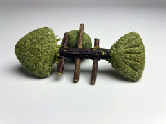 Набор игрушек для кошек с прессованной кошачьей мятой «Рыбка-скелет мататаби» - Фото 2