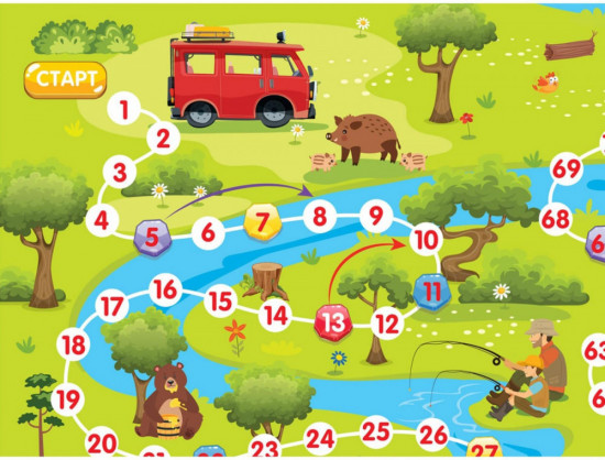 Настольная игра-ходилка «В лесу»