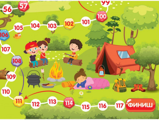 Настольная игра-ходилка «В лесу»