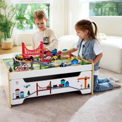 Большой игровой набор со столом для хранения «Железная дорога» - Фото 3