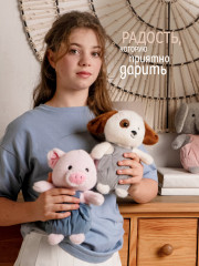 Игрушка мягкая «Собачка Пятнышко» - Фото 6