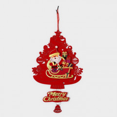 Украшение новогоднее настенное «Новогодняя ёлка с Дед Морозом» - Фото 1