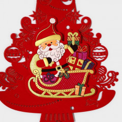 Украшение новогоднее настенное «Новогодняя ёлка с Дед Морозом» - Фото 3