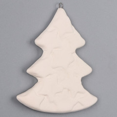 Украшение под роспись с подвесом «Ёлочка со звездами» - Фото 2