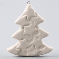 Украшение под роспись с подвесом «Ёлочка со звездами» - Фото 3