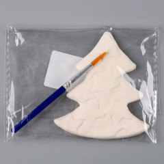 Украшение под роспись с подвесом «Ёлочка со звездами» - Фото 5