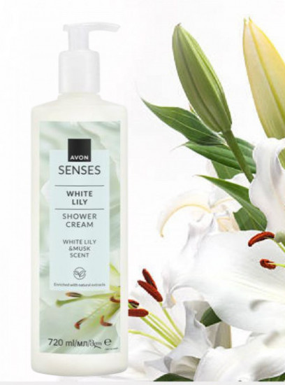 Крем-гель для душа «Белая лилия»