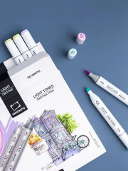 Набор спиртовых маркеров «Светлые тона» - Фото 4