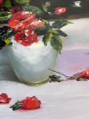 Картина маслом «Розы и свет» - Фото 2